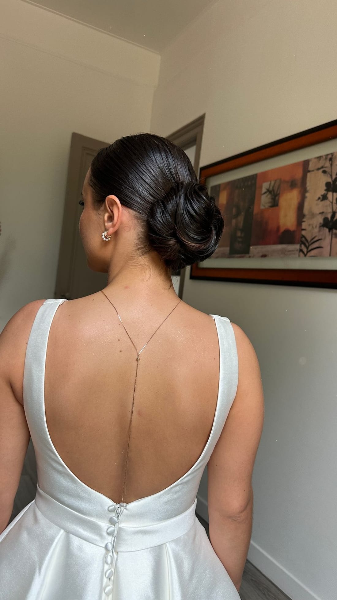 Chignon de mariée élégant, Studio Ayra